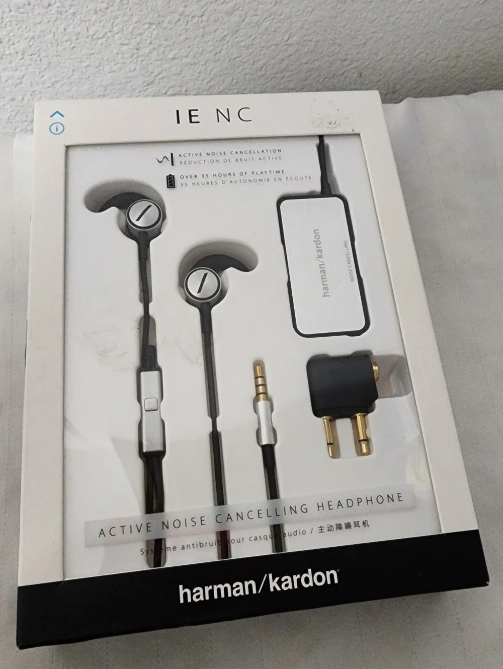Harmon Kardon Black Active Noise Cancelling In-Ear Headphones